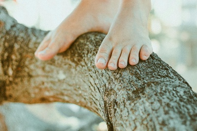 Balade pieds nus