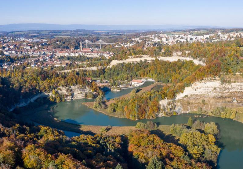 À la découverte des géotopes: le canyon de la Sarine entre Marly et Fribourg