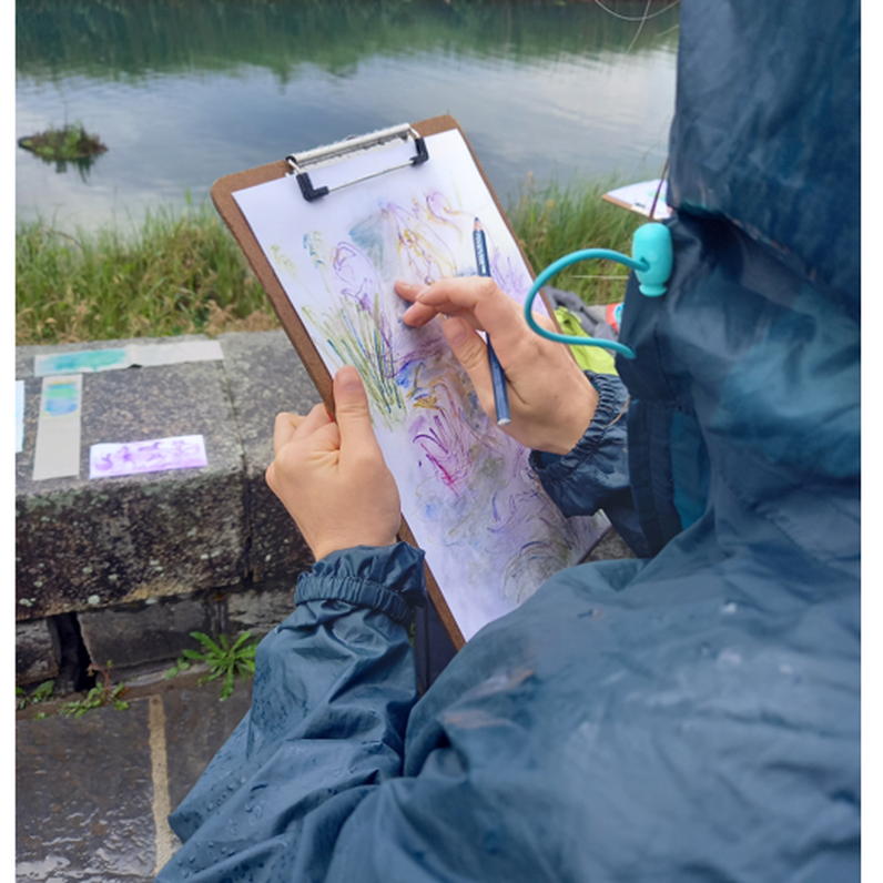 Balade le long de la Versoix et atelier dessin nomade