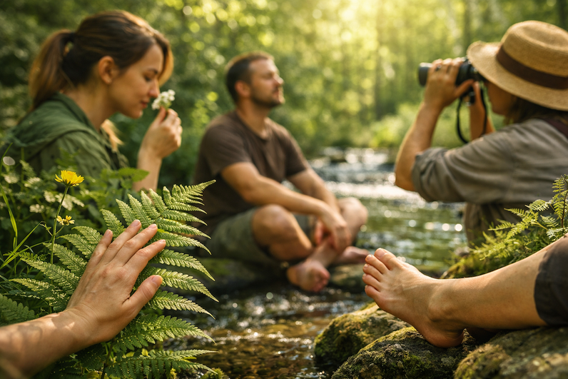 Un œil sur la nature… et les 5 sens en éveil