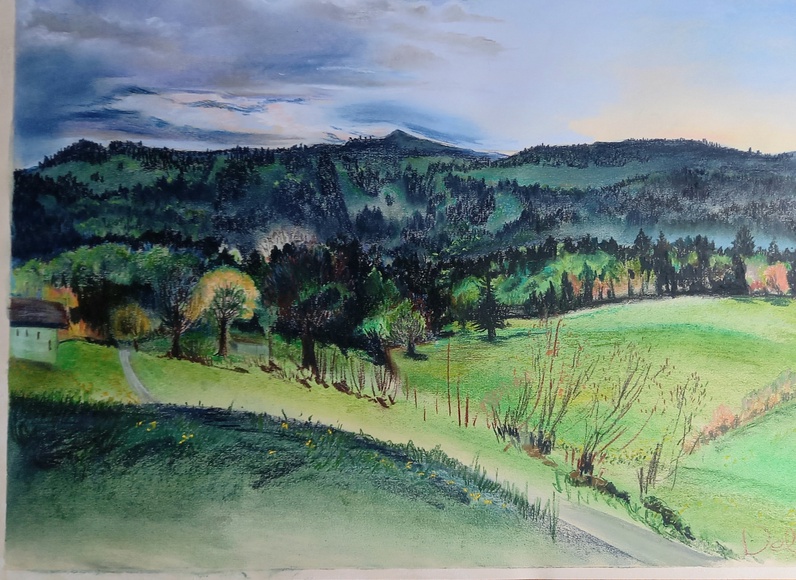 Promenade dessinée le long de la crête du Chasseral